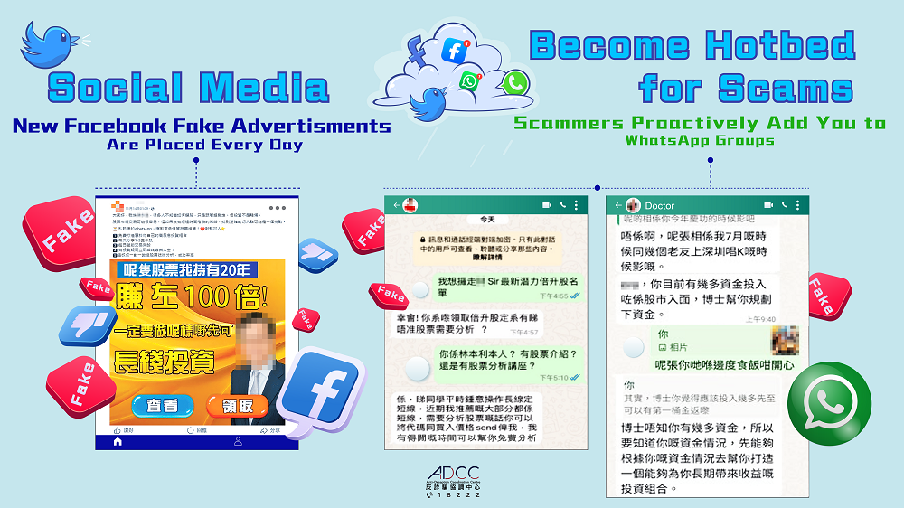 Social Media  Becoming Hotbed for Scams: Facebook Ads for Bogus Investment Experts, Scammers Adding Victims to Investment Groups...